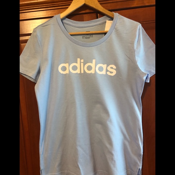 adidas Tops - Adidas Light Blue Tee Size Medium NWT